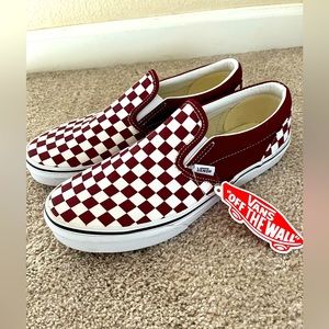 Brand new with tags Vans. Women’s 8. Color is “Pomegranate”